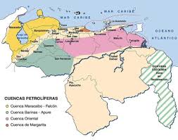 Mapa político de Venezuela.